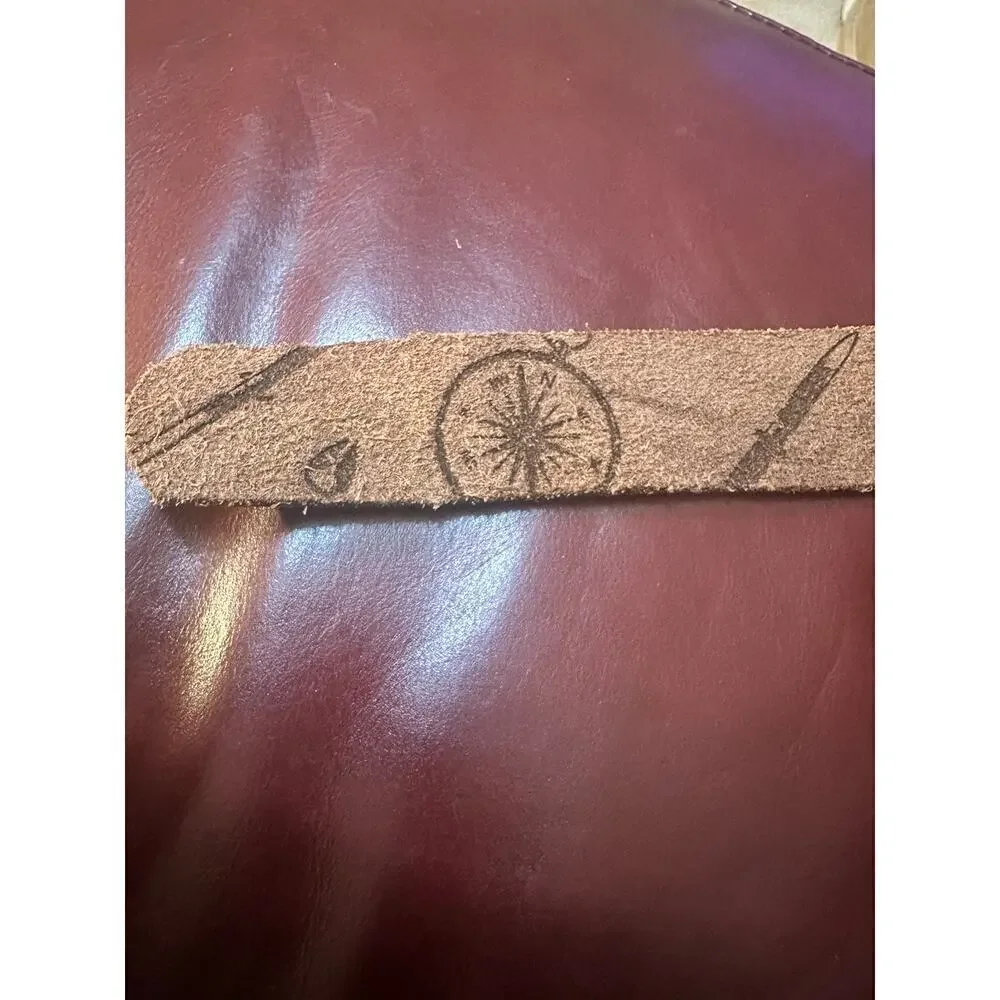 NIXON rugged 1 1/2” Wide leather  - 45” Extra Long Leather Belt - Dark Brown